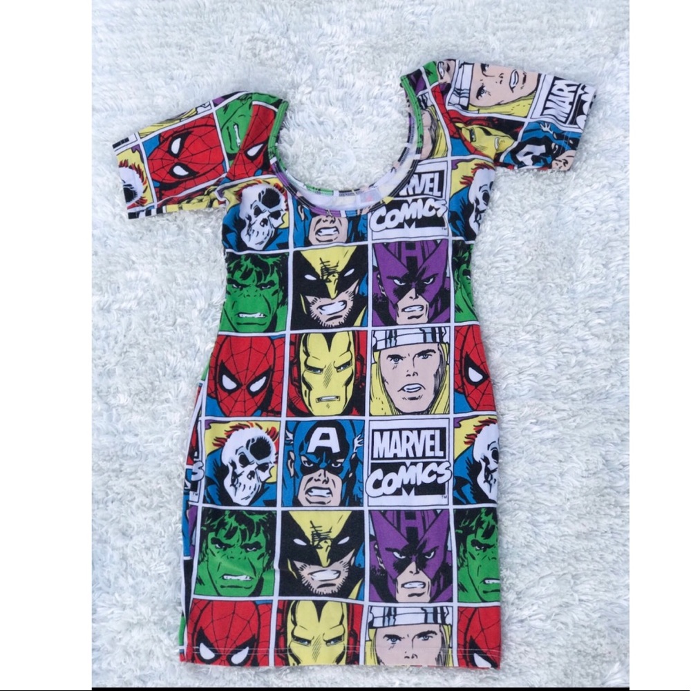 Marvel comic dress.